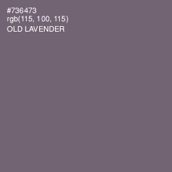 #736473 - Old Lavender Color Image
