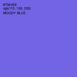 #7364E6 - Moody Blue Color Image