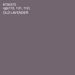 #736570 - Old Lavender Color Image