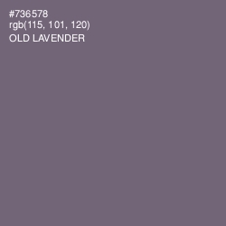 #736578 - Old Lavender Color Image