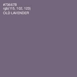 #73667B - Old Lavender Color Image