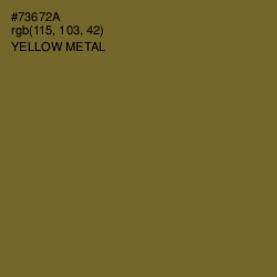 #73672A - Yellow Metal Color Image