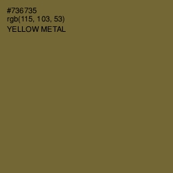 #736735 - Yellow Metal Color Image