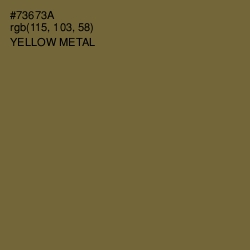 #73673A - Yellow Metal Color Image