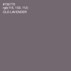 #736770 - Old Lavender Color Image