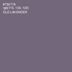 #73677A - Old Lavender Color Image