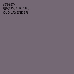 #736874 - Old Lavender Color Image