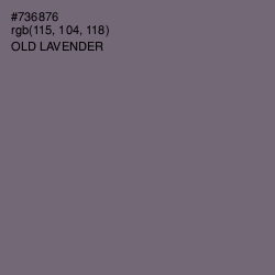 #736876 - Old Lavender Color Image