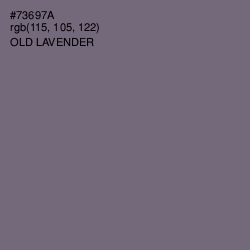 #73697A - Old Lavender Color Image