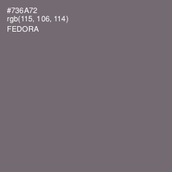 #736A72 - Fedora Color Image