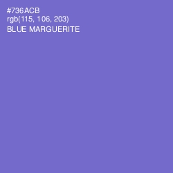 #736ACB - Blue Marguerite Color Image