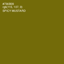 #736B09 - Spicy Mustard Color Image