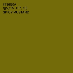 #736B0A - Spicy Mustard Color Image