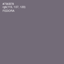 #736B78 - Fedora Color Image