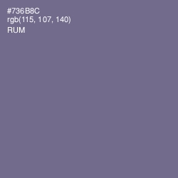 #736B8C - Rum Color Image