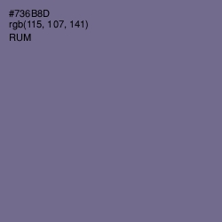 #736B8D - Rum Color Image