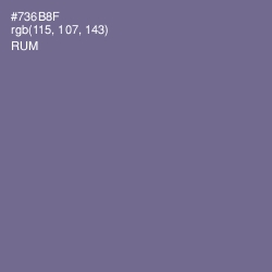 #736B8F - Rum Color Image