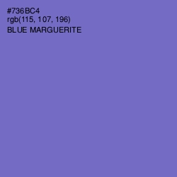 #736BC4 - Blue Marguerite Color Image