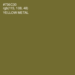#736C30 - Yellow Metal Color Image