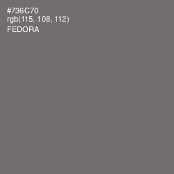 #736C70 - Fedora Color Image