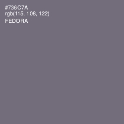#736C7A - Fedora Color Image