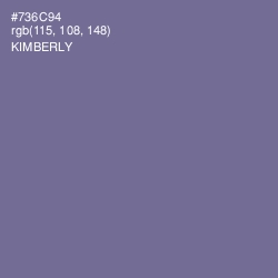 #736C94 - Kimberly Color Image