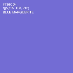 #736CD4 - Blue Marguerite Color Image