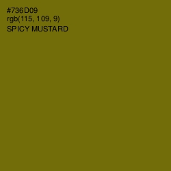 #736D09 - Spicy Mustard Color Image