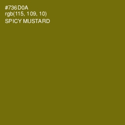 #736D0A - Spicy Mustard Color Image