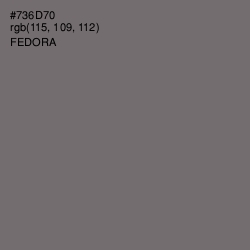 #736D70 - Fedora Color Image