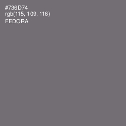 #736D74 - Fedora Color Image