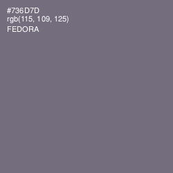 #736D7D - Fedora Color Image