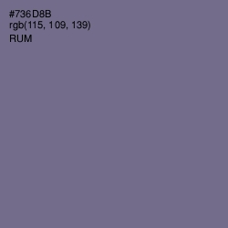 #736D8B - Rum Color Image