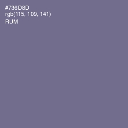 #736D8D - Rum Color Image