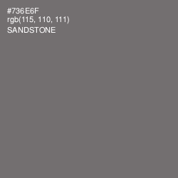 #736E6F - Sandstone Color Image