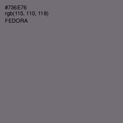 #736E76 - Fedora Color Image