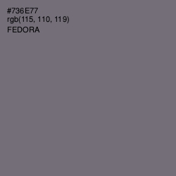 #736E77 - Fedora Color Image