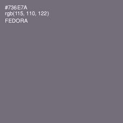 #736E7A - Fedora Color Image