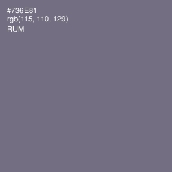 #736E81 - Rum Color Image