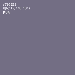 #736E83 - Rum Color Image