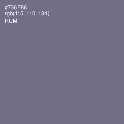 #736E86 - Rum Color Image