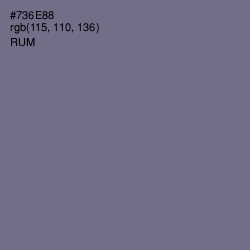 #736E88 - Rum Color Image