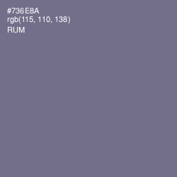 #736E8A - Rum Color Image