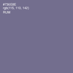 #736E8E - Rum Color Image