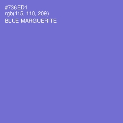 #736ED1 - Blue Marguerite Color Image