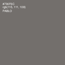 #736F6C - Pablo Color Image