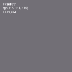 #736F77 - Fedora Color Image