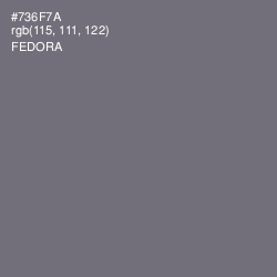 #736F7A - Fedora Color Image