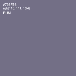 #736F86 - Rum Color Image