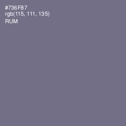 #736F87 - Rum Color Image